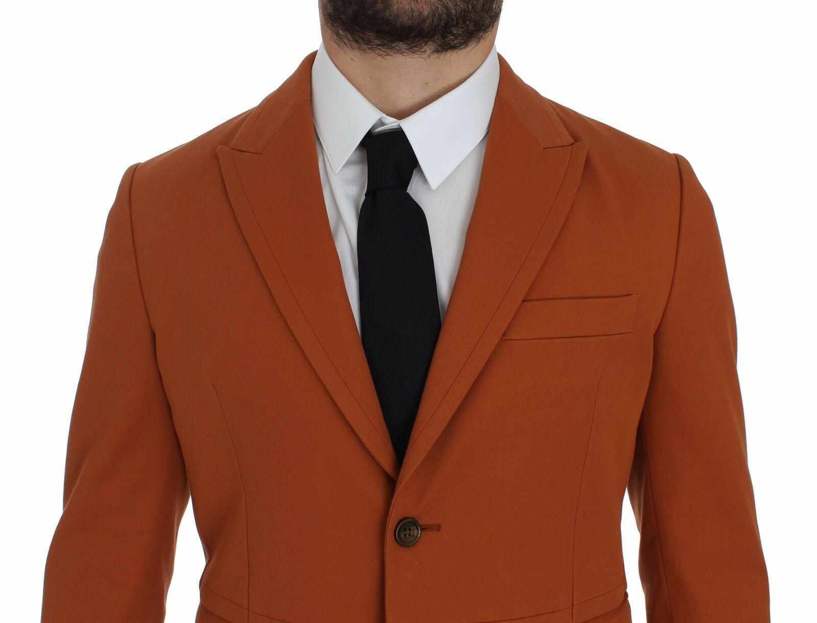 Dolce & Gabbana Orange Cotton Stretch Blazer -   -  Dolce & Gabbana.