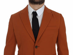Dolce & Gabbana Orange Cotton Stretch Blazer -   -  Dolce & Gabbana.
