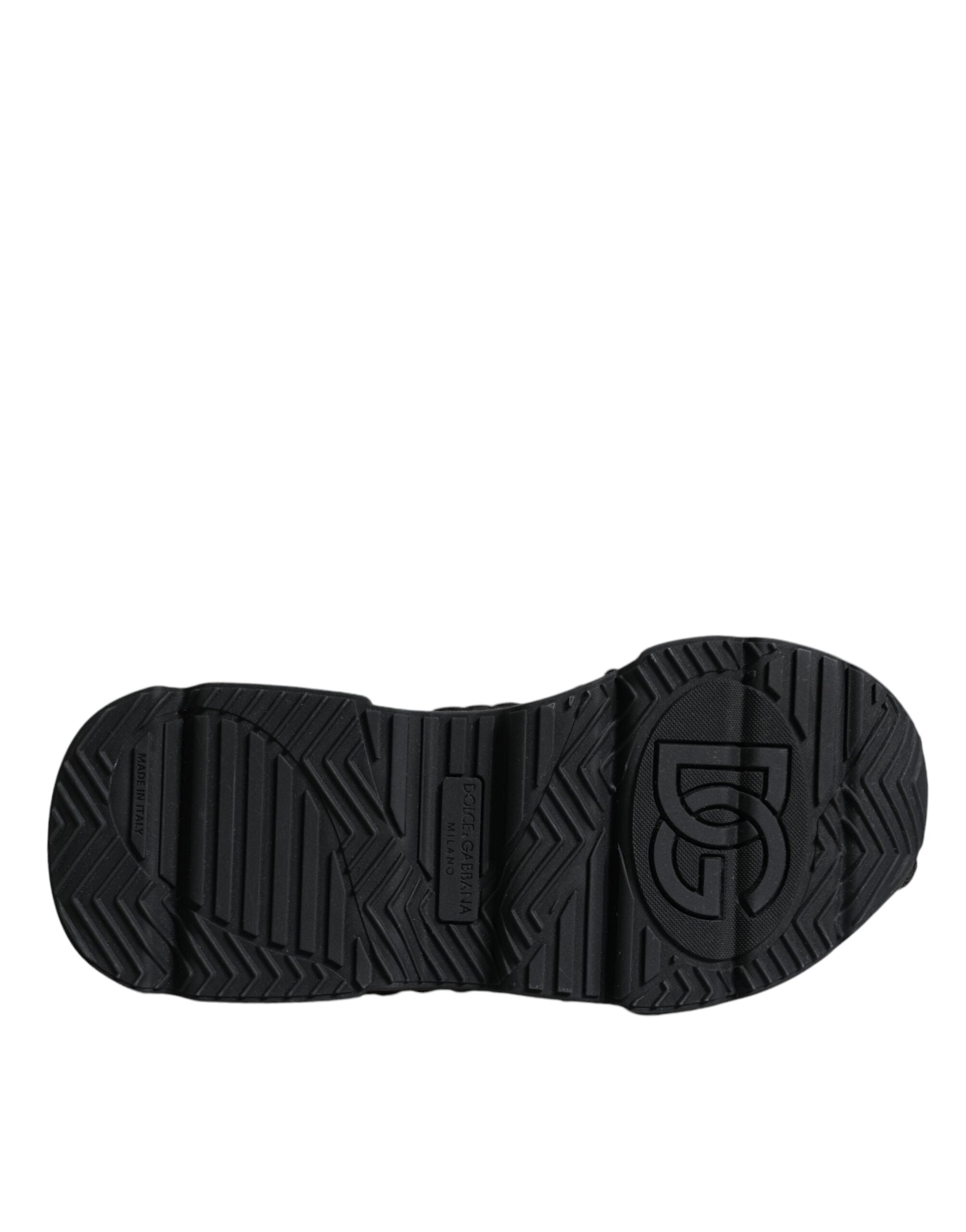 Dolce & Gabbana Black Knitted Daymaster Sneakers Shoes -   -  Dolce & Gabbana.