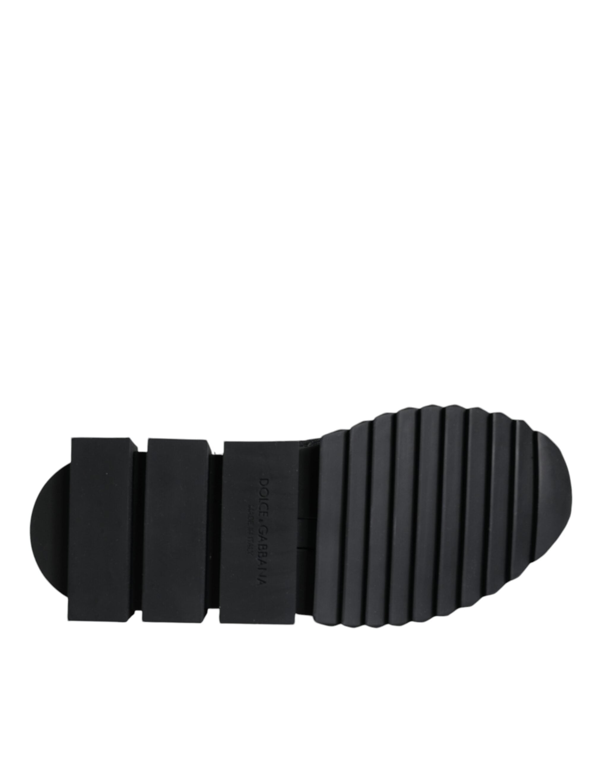 Dolce & Gabbana Black Sorrento Socks Logo Sneakers Shoes -   -  Dolce & Gabbana.