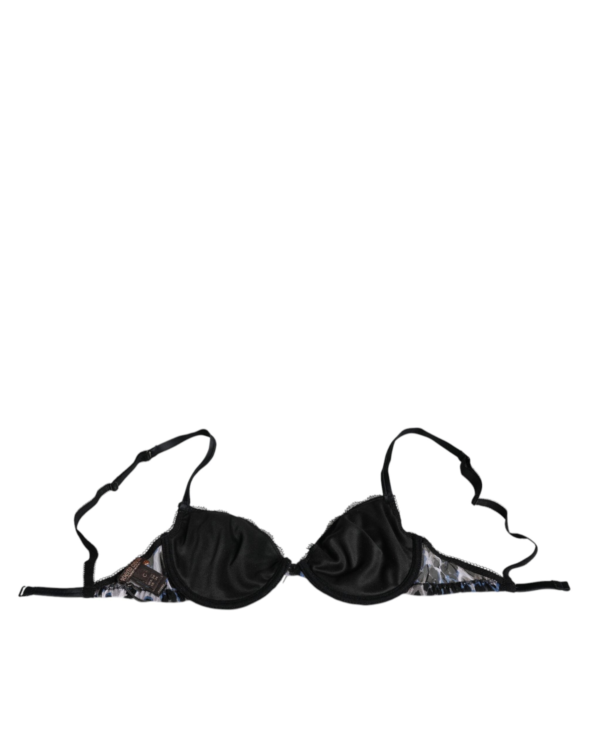 Roberto Cavalli White Leopard Push Up Reggiseno Bra Underwear -   -  Roberto Cavalli.