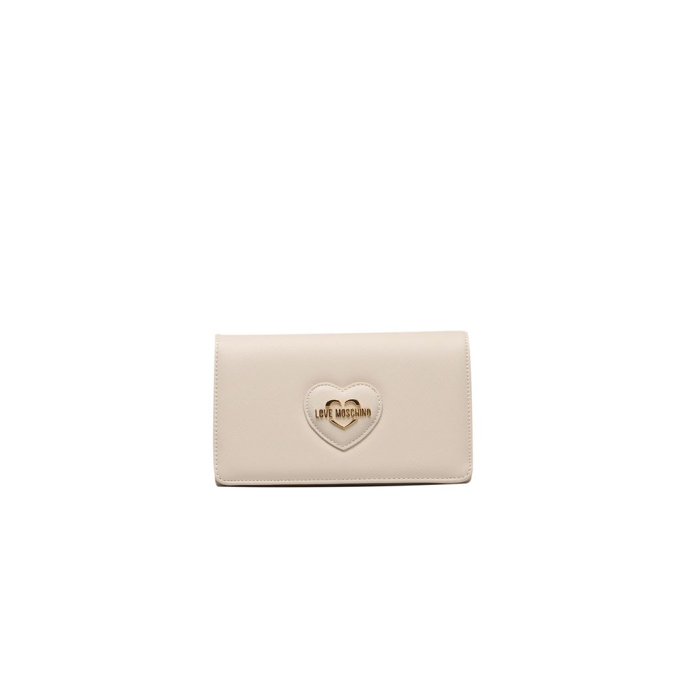 Love Moschino Beige Polyethylene Women Crossbody Bag -  Luxury Cross Body Bag for Women -  Love Moschino.