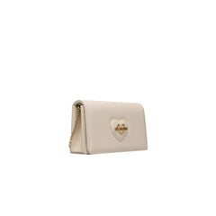 Love Moschino Beige Polyethylene Women Crossbody Bag -  Luxury Cross Body Bag for Women -  Love Moschino.