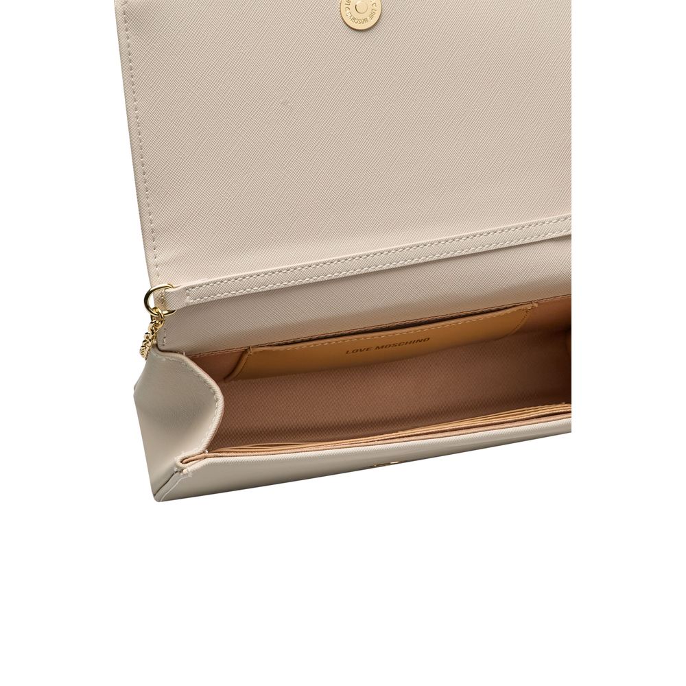 Love Moschino Beige Polyethylene Women Crossbody Bag -  Luxury Cross Body Bag for Women -  Love Moschino.
