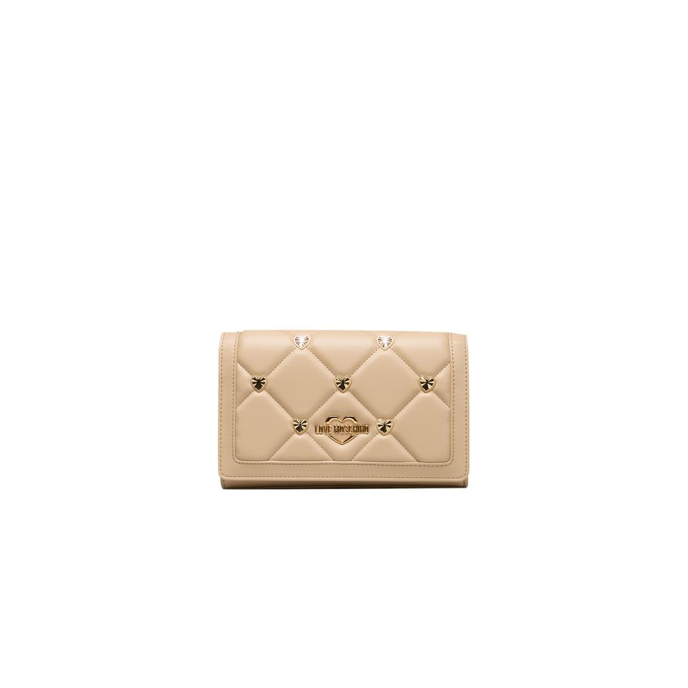 Love Moschino Beige Polyethylene Women Crossbody Bag -  Luxury Cross Body Bag for Women -  Love Moschino.