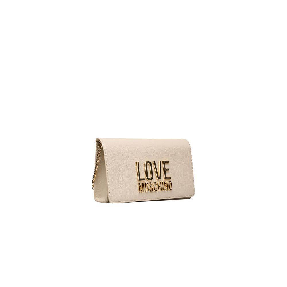 Love Moschino Beige Polyethylene Women Crossbody Bag -  Luxury Cross Body Bag for Women -  Love Moschino.