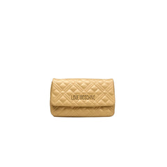 Love Moschino Gold Polyethylene Women Crossbody Bag -  Luxury Cross Body Bag for Women -  Love Moschino.