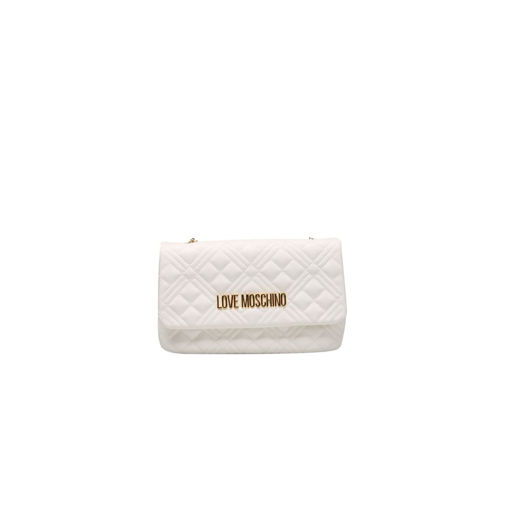 Love Moschino White Polyethylene Women Crossbody Bag -  Luxury Cross Body Bag for Women -  Love Moschino.