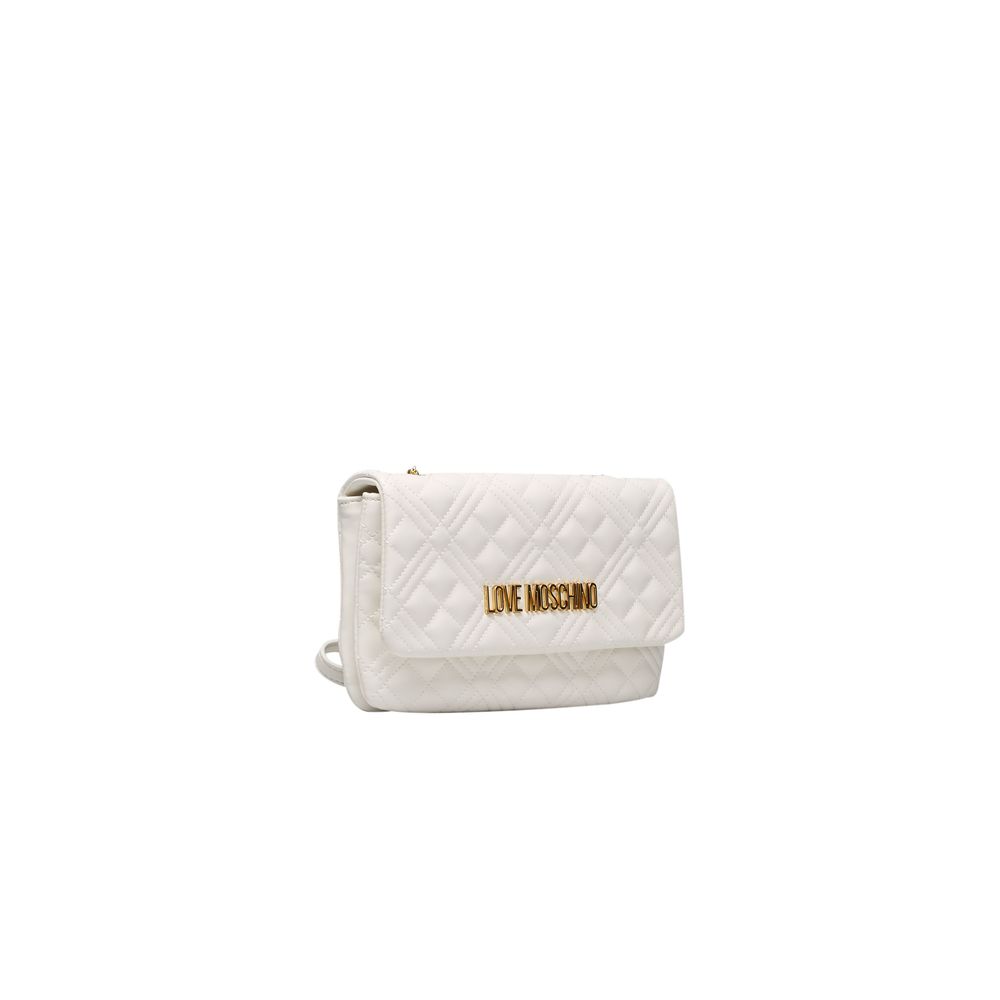Love Moschino White Polyethylene Women Crossbody Bag -  Luxury Cross Body Bag for Women -  Love Moschino.