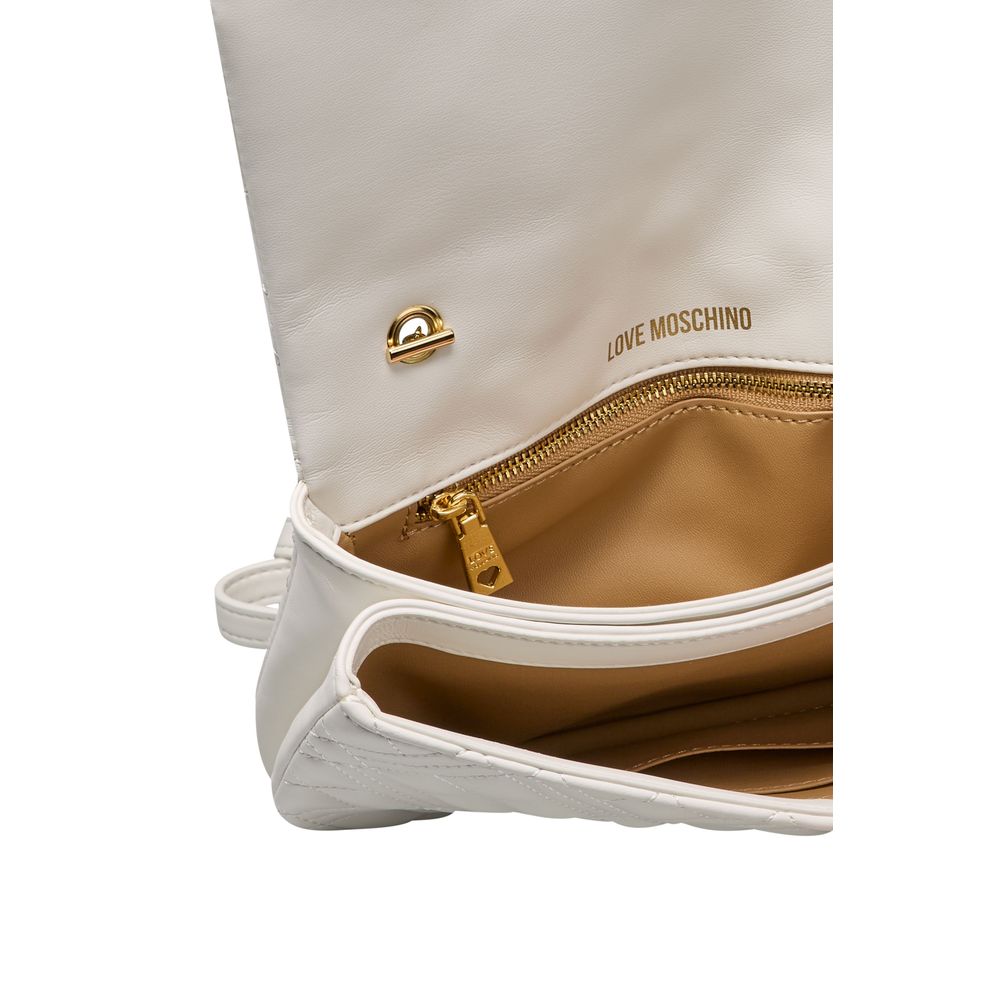 Love Moschino White Polyethylene Women Crossbody Bag -  Luxury Cross Body Bag for Women -  Love Moschino.