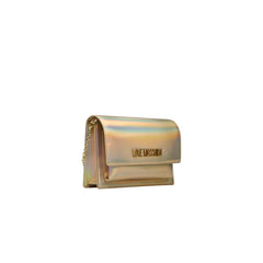 Love Moschino Gold Polyethylene Women Crossbody Bag -  Luxury Cross Body Bag for Women -  Love Moschino.