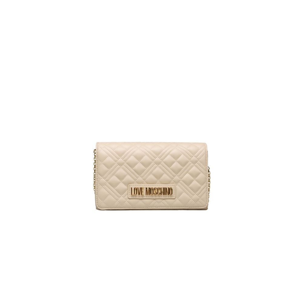 Love Moschino Beige Polyethylene Women Crossbody Bag -  Luxury Cross Body Bag for Women -  Love Moschino.