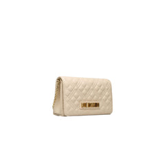 Love Moschino Beige Polyethylene Women Crossbody Bag -  Luxury Cross Body Bag for Women -  Love Moschino.