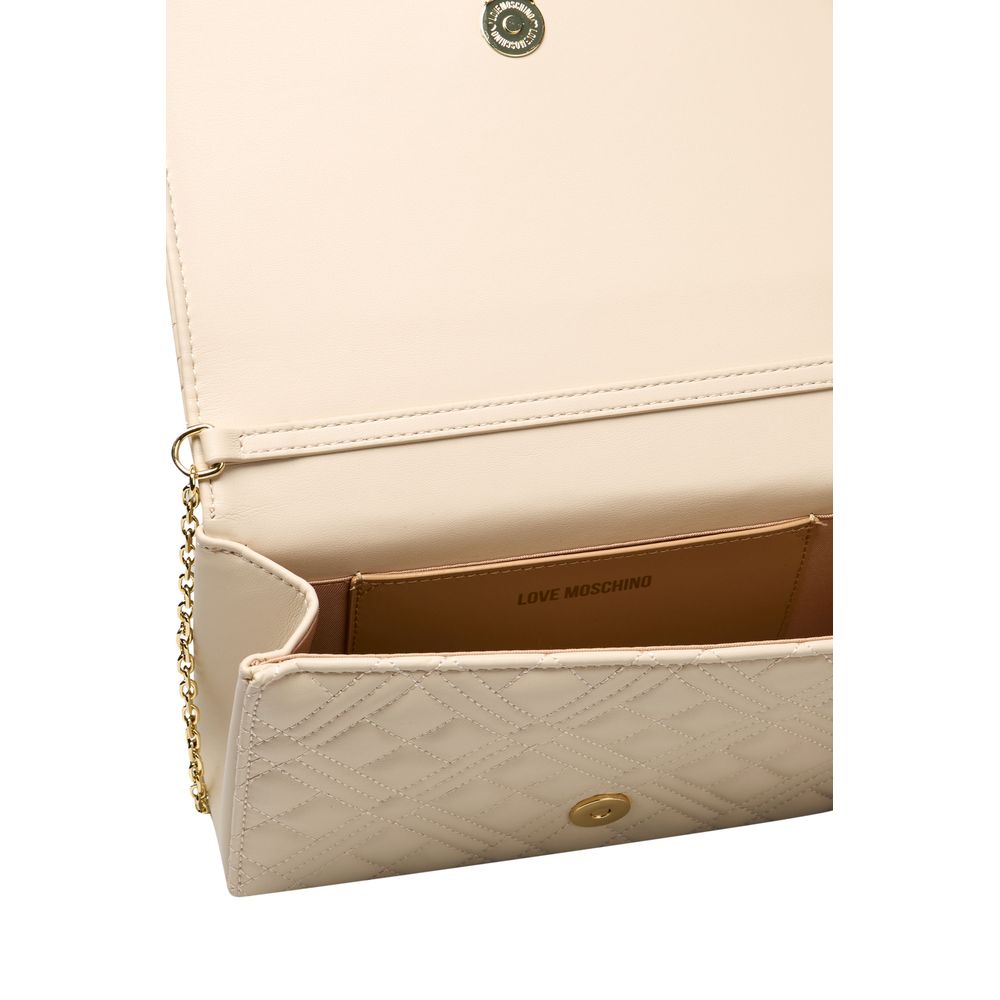 Love Moschino Beige Polyethylene Women Crossbody Bag -  Luxury Cross Body Bag for Women -  Love Moschino.