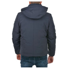 Yes Zee Blue Nylon Jacket -   -  Yes Zee.