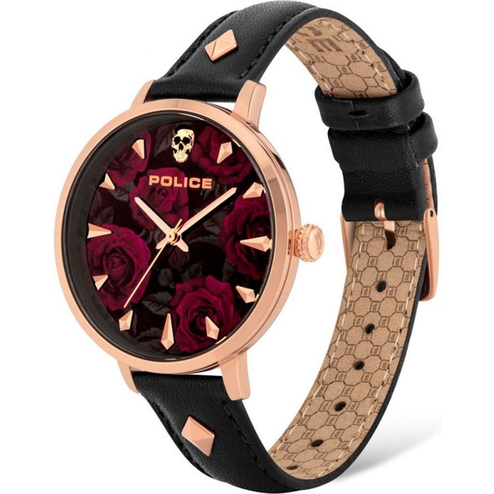 Police Black Leather Watch -   -  Police.