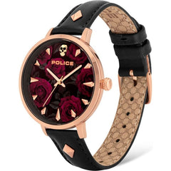 Police Black Leather Watch -   -  Police.
