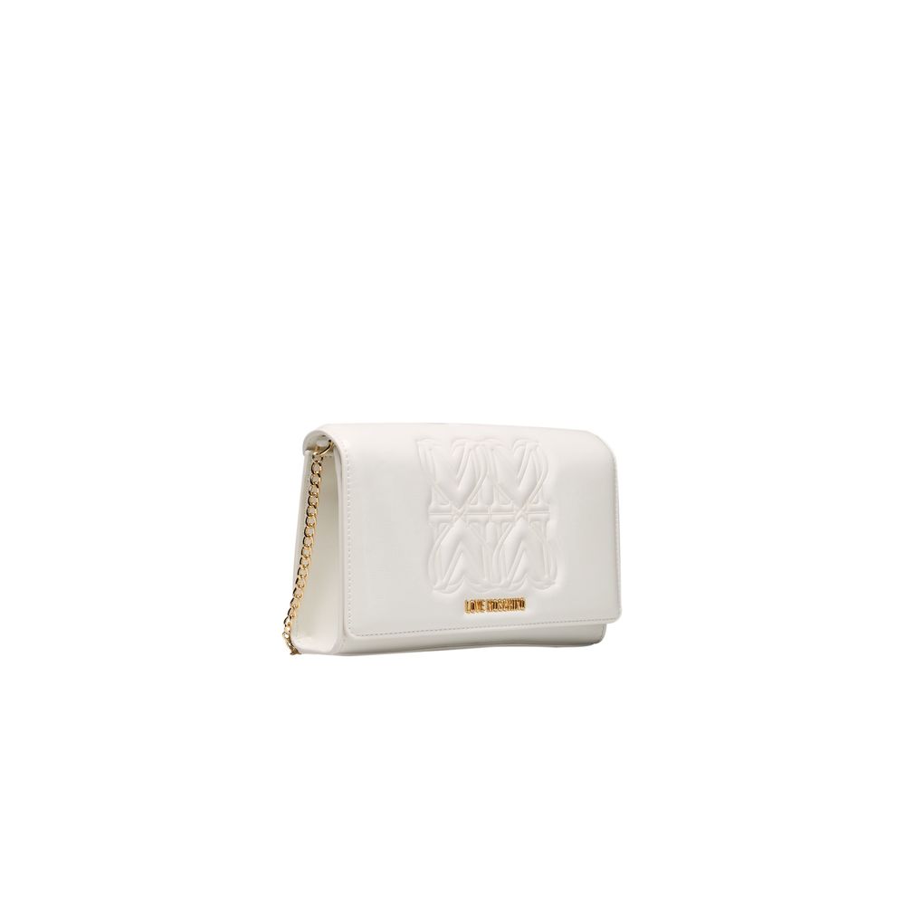 Love Moschino White Polyethylene Women Crossbody Bag -  Luxury Cross Body Bag for Women -  Love Moschino.