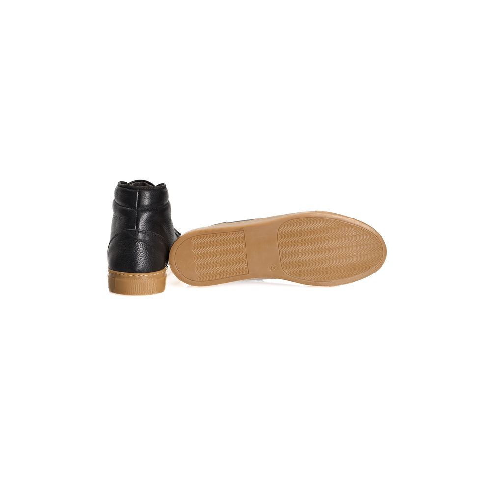 Roberto Pepe Luxury Black Calfskin Men Sneaker -   -  Roberto Pepe Luxury.