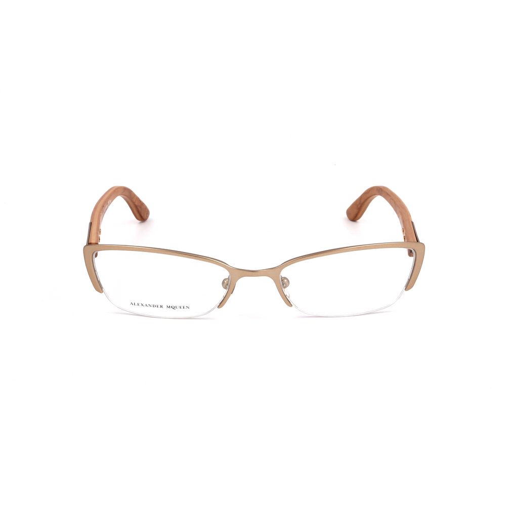 Alexander McQueen Brown Metal Frames -   -  Alexander McQueen.