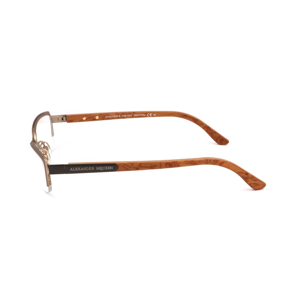 Alexander McQueen Brown Metal Frames -   -  Alexander McQueen.