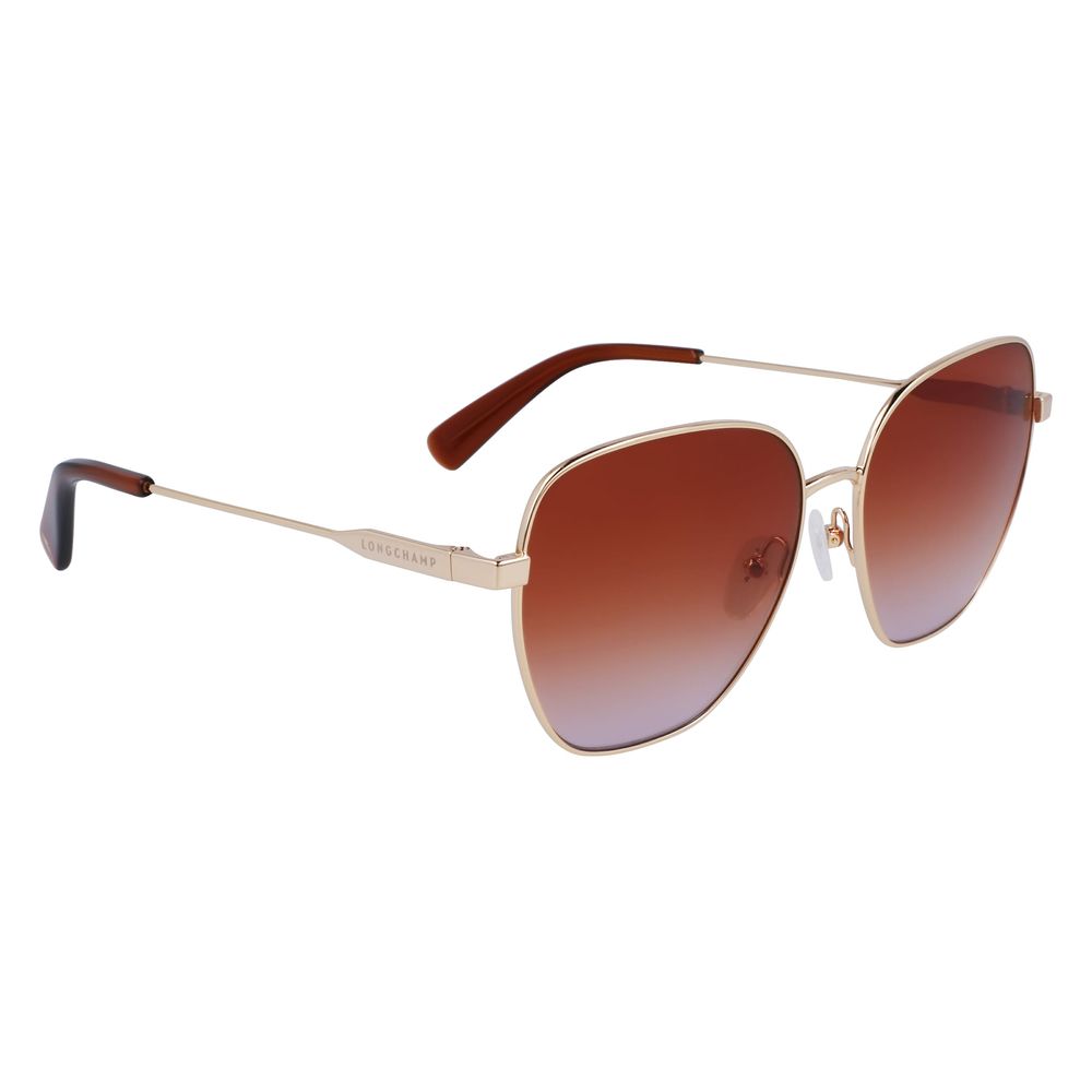 Longchamp Gold Metal Sunglasses -  Jewellery, Women -  Longchamp.