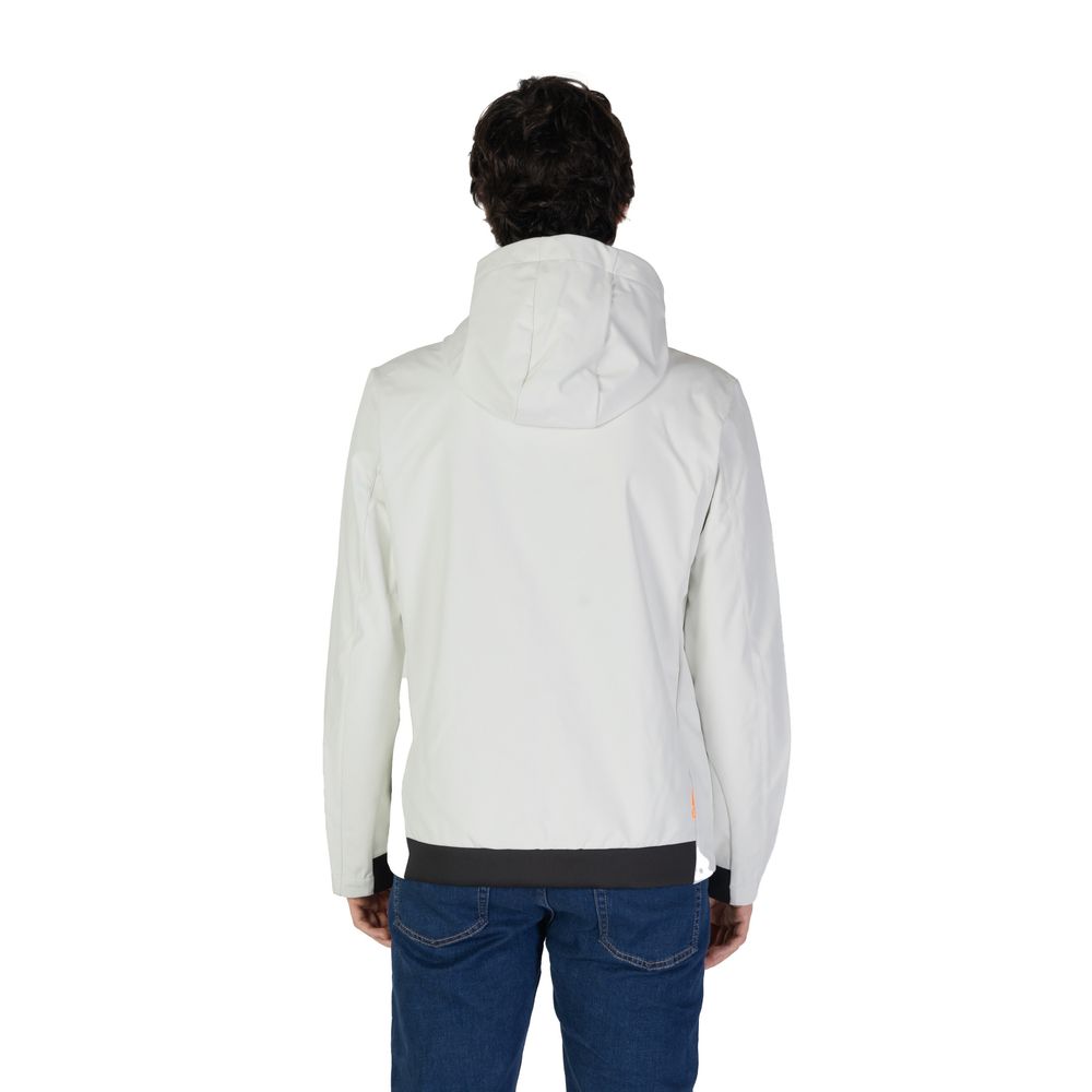 Suns Cream Polyester Jackets & Coat -   -  Suns.