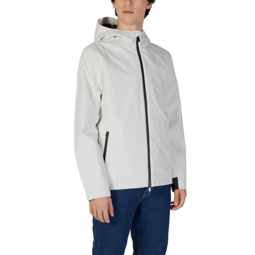 Suns Cream Polyester Jackets & Coat -   -  Suns.