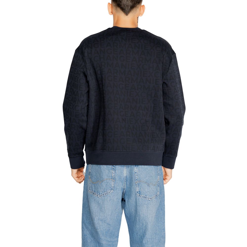 Armani Exchange Blue Cotton Sweatshirt -   -  Armani Exchange.