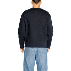 Armani Exchange Blue Cotton Sweatshirt -   -  Armani Exchange.