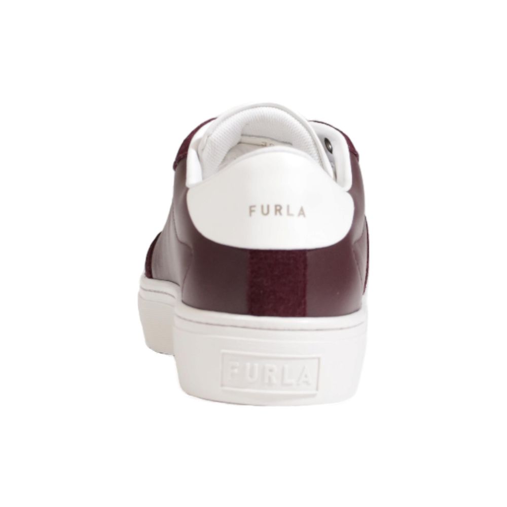 Furla Bordeaux Leather Sneaker -   -  Furla.