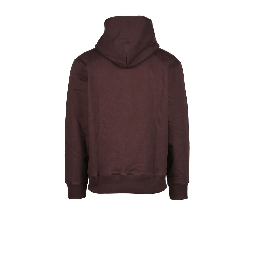 Adidas Brown Cotton Hoody -   -  Adidas.