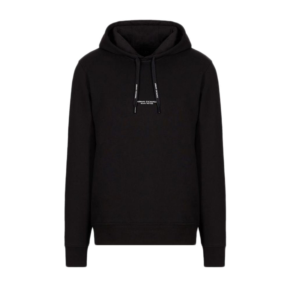 Armani Exchange Black Cotton Hoody -   -  Armani Exchange.