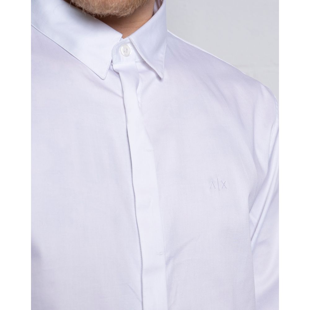 Armani Exchange White Cotton Shirt -   -  Armani Exchange.