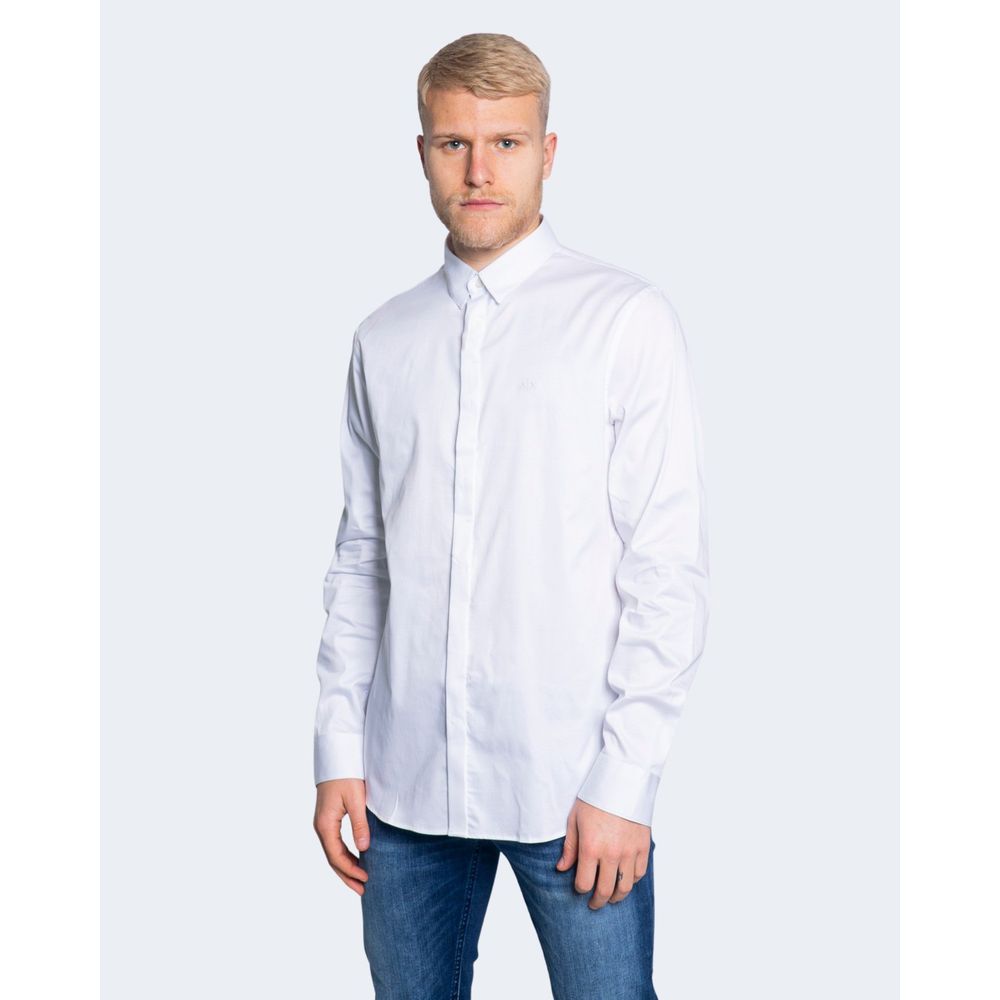 Armani Exchange White Cotton Shirt -   -  Armani Exchange.