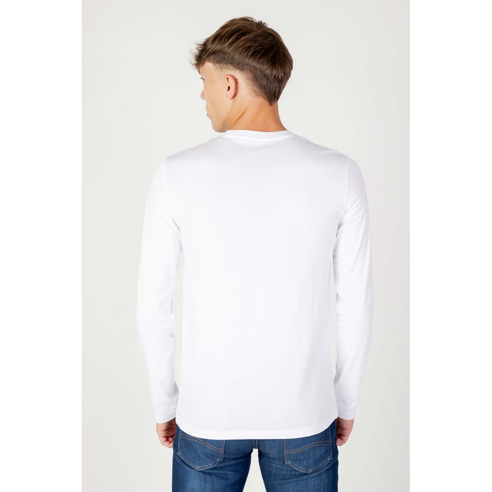Armani Exchange White Cotton Long Sleeve -   -  Armani Exchange.
