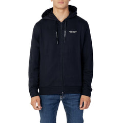 Armani Exchange Blue Cotton Hoody -   -  Armani Exchange.