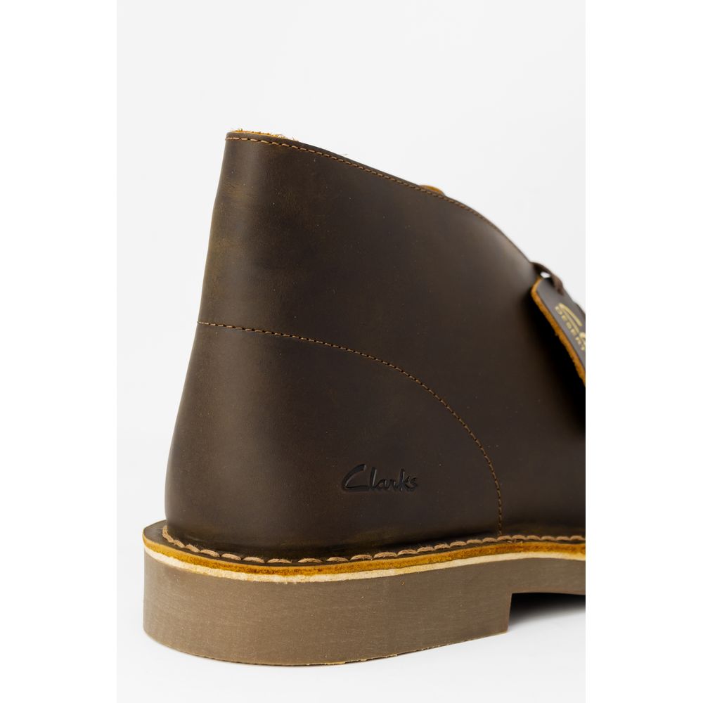 Clarks Brown Leather Boot -   -  Clarks.