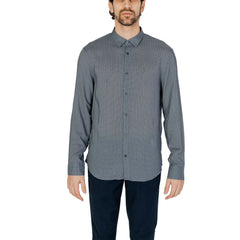 Armani Exchange Gray Viscose Shirt -   -  Armani Exchange.