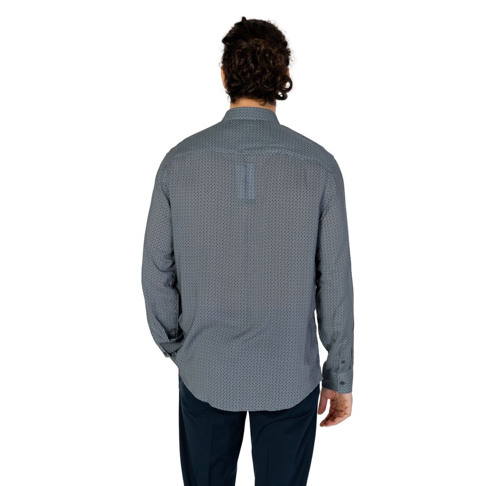 Armani Exchange Gray Viscose Shirt -   -  Armani Exchange.