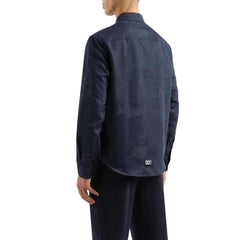 Armani Exchange Blue Cotton Shirt -   -  Armani Exchange.