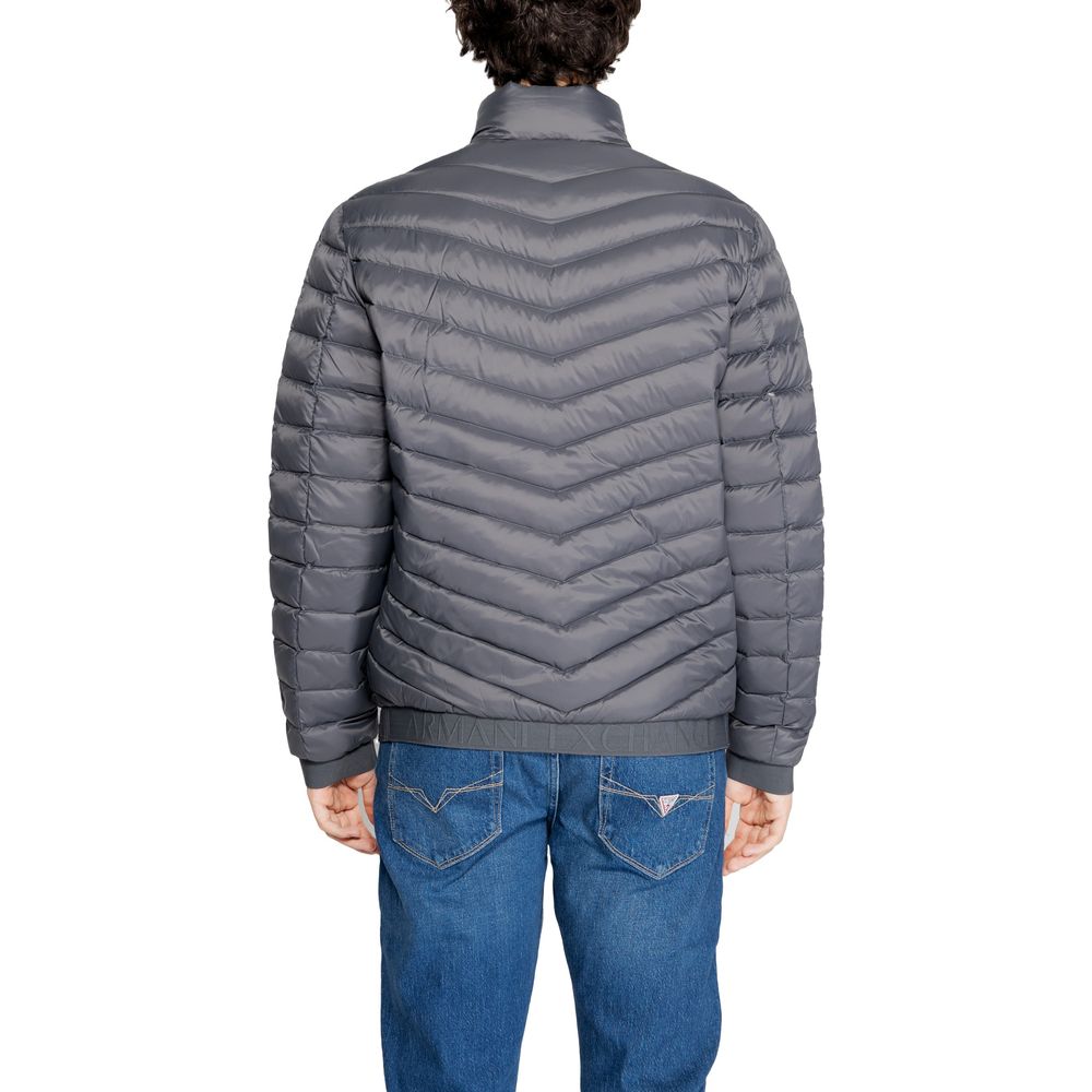 Armani Exchange Gray Polyester Jackets & Coat -   -  Armani Exchange.