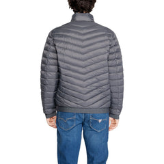 Armani Exchange Gray Polyester Jackets & Coat -   -  Armani Exchange.