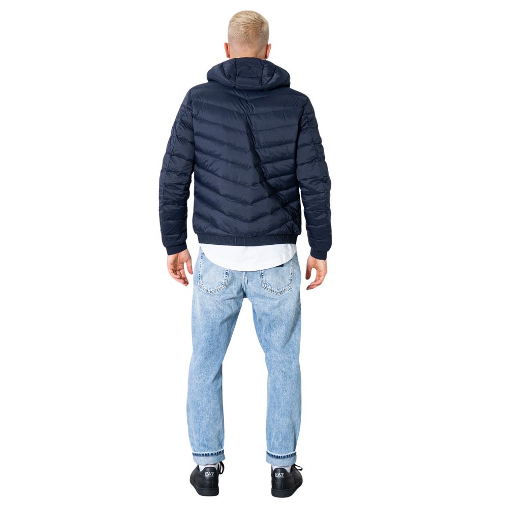 Armani Exchange Blue Polyester Jackets & Coat -   -  Armani Exchange.