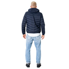 Armani Exchange Blue Polyester Jackets & Coat -   -  Armani Exchange.