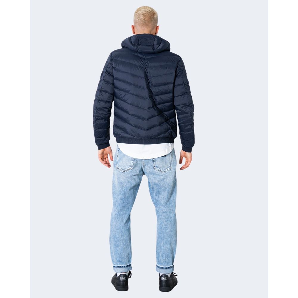 Armani Exchange Blue Polyester Jackets & Coat -   -  Armani Exchange.