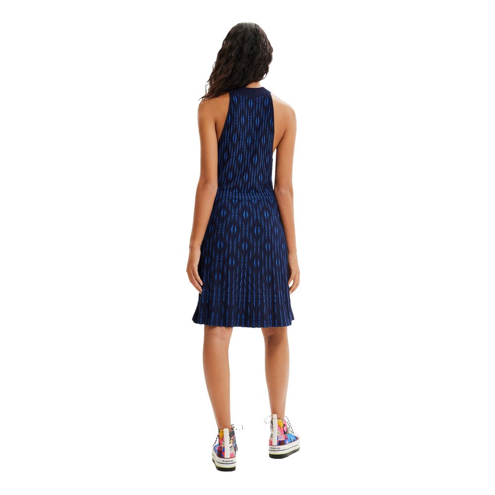 Desigual Blue Viscose Short -   -  Desigual.