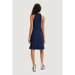 Desigual Blue Viscose Short -   -  Desigual.