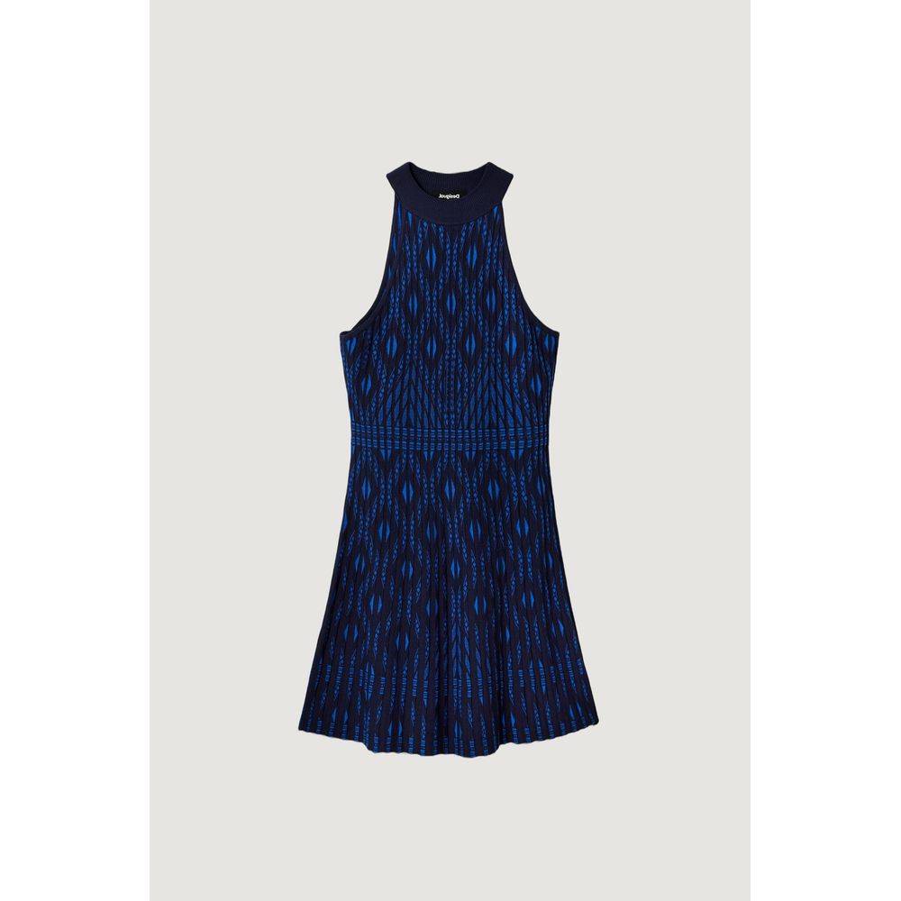 Desigual Blue Viscose Short -   -  Desigual.