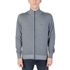 Hugo Boss Gray Wool Cardigan -   -  Hugo Boss.